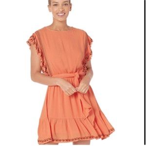*Host Pick!* Free People Sunday Brunch Orange Mini Dress